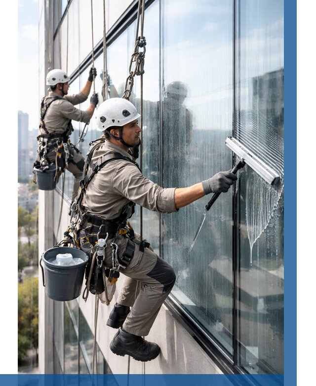 Мойка окон альпинистами в Новодвинске от 4602 р. | ВЫСОТНИК-Нвд