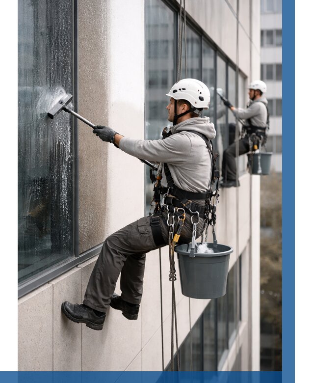 Мойка фасадов зданий в Новодвинске под ключ от 358 р. | ВЫСОТНИК-Нвд