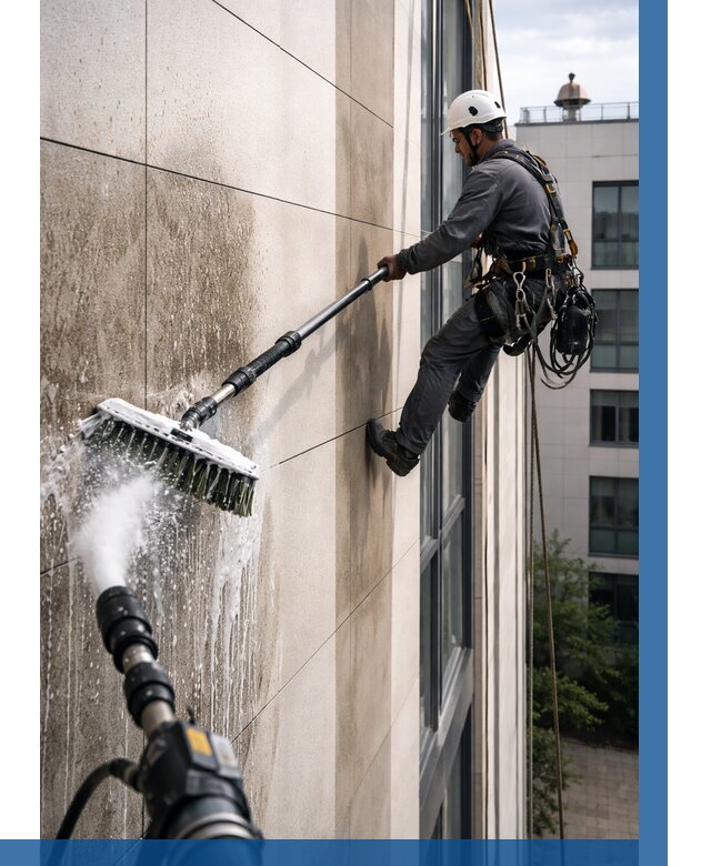 Мойка фасада из керамогранита в Новодвинске от 307 р. | ВЫСОТНИК-Нвд