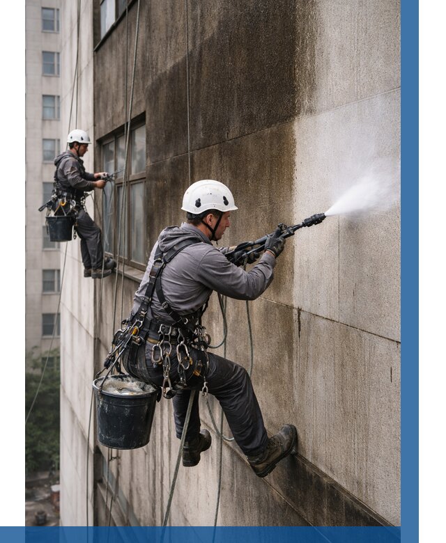 Очистка фасада от копоти в Новодвинске от 256 р. | ВЫСОТНИК-Нвд