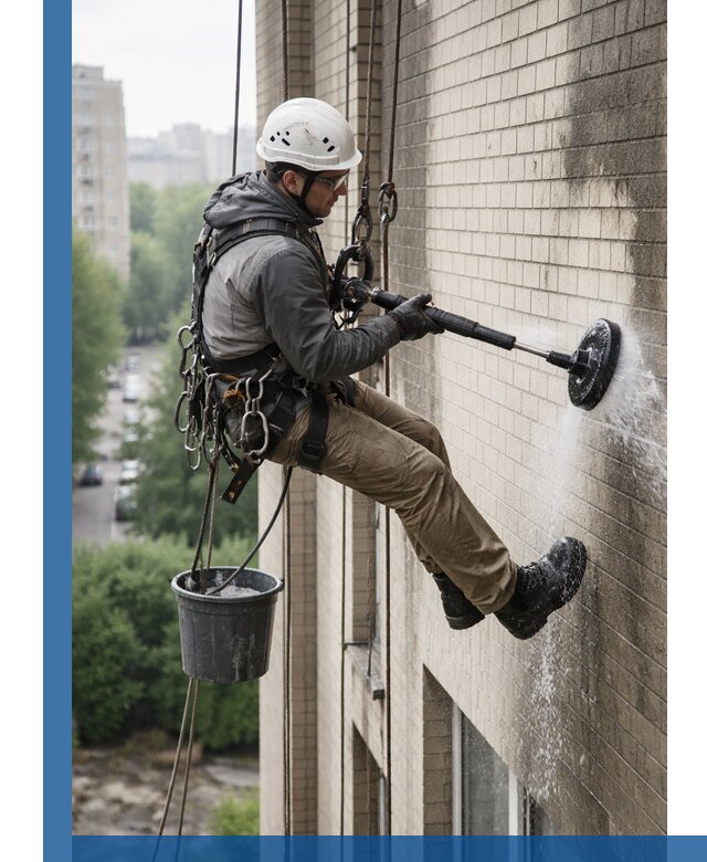 Очистка фасада от копоти в Новодвинске профессионально и безопасно