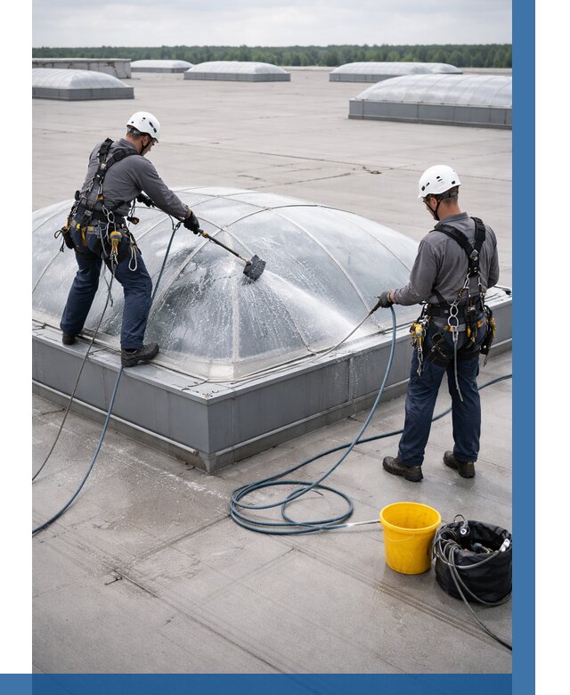 Мойка зенитных фонарей в Новодвинске, заказать от 4602 р. | ВЫСОТНИК-Нвд