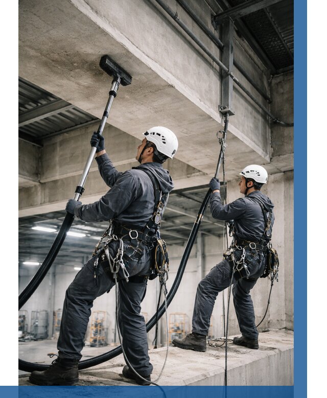 Обеспыливание потолочных конструкций в Новодвинске от 256 р. |ВЫСОТНИК-Нвд