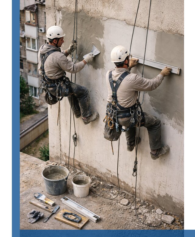 Комплексный ремонт штукатурного фасада с гарантией в Новодвинске