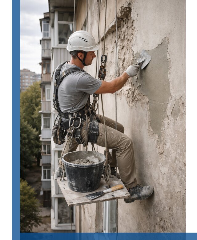 Восстановление фасадной штукатурки в Новодвинске с гарантией качества