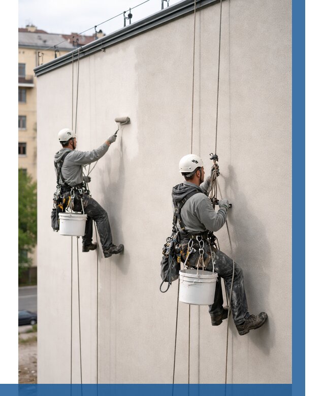 Покраска оштукатуренного фасада в Новодвинске от 327 р. | ВЫСОТНИК-Нвд