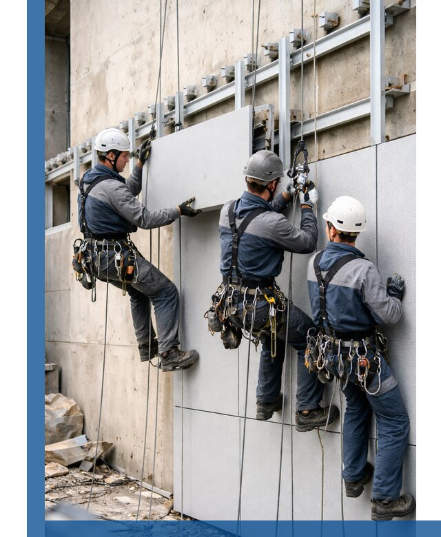 Монтаж вентилируемого фасада в Новодвинске под ключ с гарантией качества