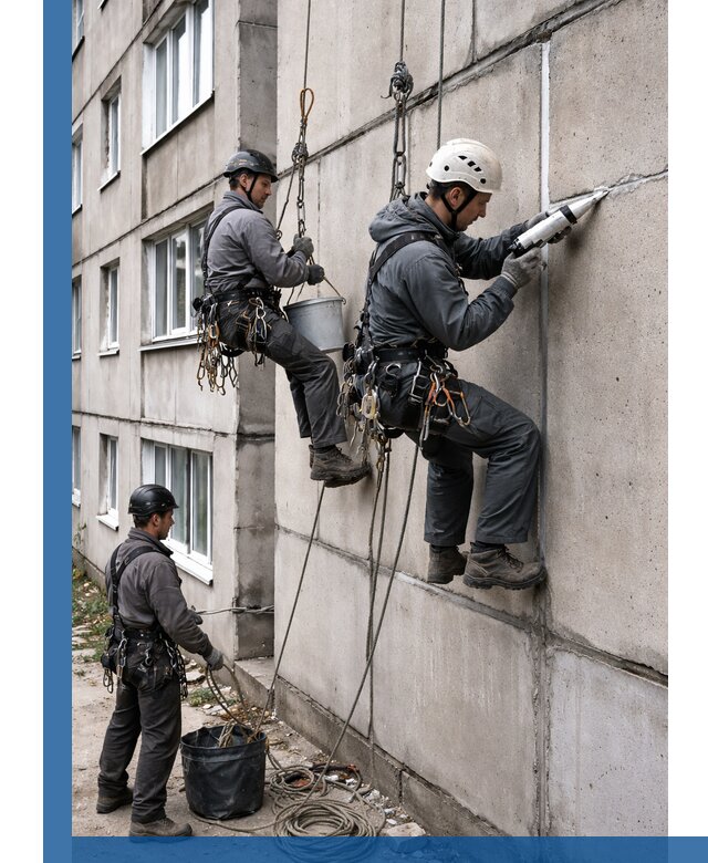 Герметизация межпанельных швов в Новодвинске с гарантией герметичности