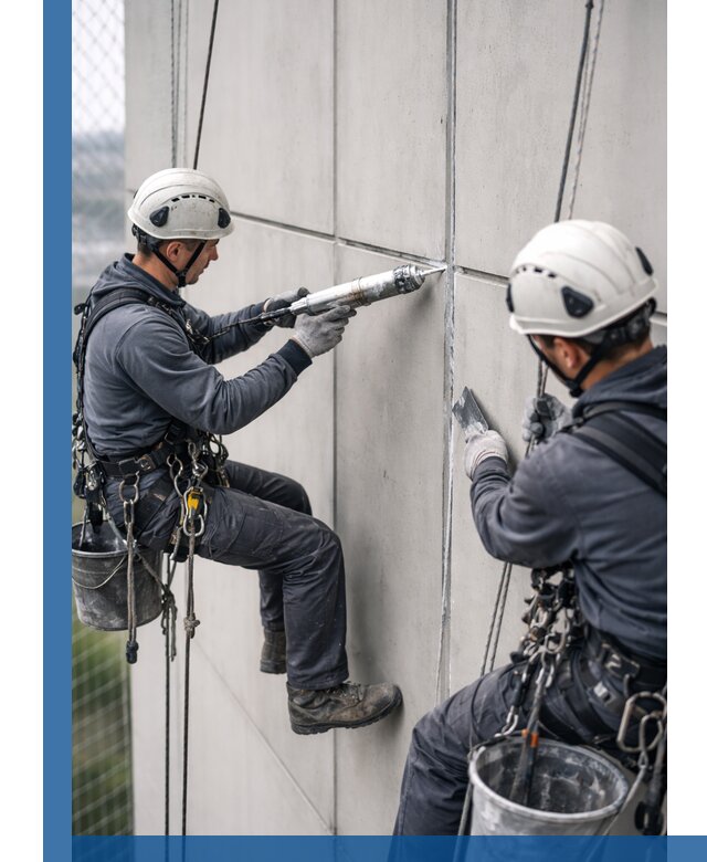 Первичная герметизация швов фасадов и кровель в Новодвинске