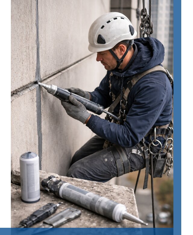 Вторичная герметизация швов в Новодвинске от 460 р. | ВЫСОТНИК-Нвд