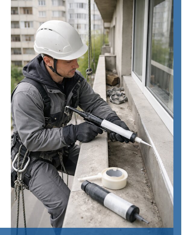 Герметизация швов лоджии в Новодвинске от 4602 р. | ВЫСОТНИК-Нвд