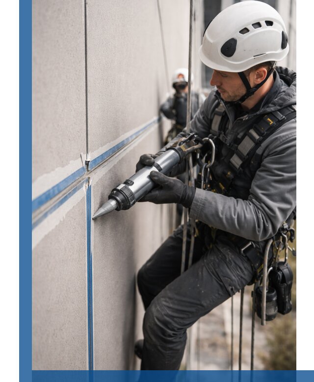 Герметизация стыков фасадных панелей в Новодвинске качественно и быстро