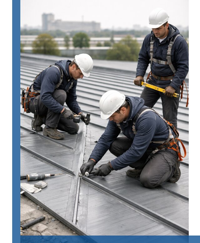 Ремонт фальцевой кровли в Новодвинске срочно и качественно