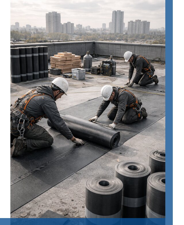 Монтаж мягкой кровли под ключ в Новодвинске от 460 р. | ВЫСОТНИК-Нвд