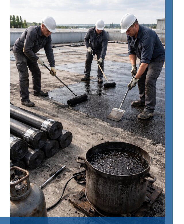 Гидроизоляция кровли мастикой в Новодвинске от 614 р. | ВЫСОТНИК-Нвд