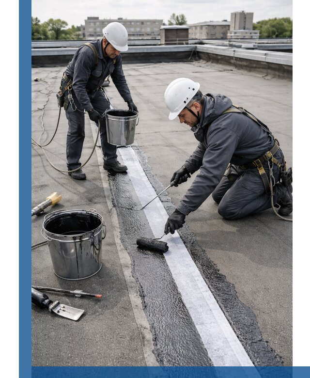 Гидроизоляция кровли мастикой в Новодвинске надежная защита