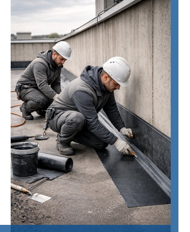 Гидроизоляция примыканий на кровле в Новодвинске от 920 р. | ВЫСОТНИК-Нвд