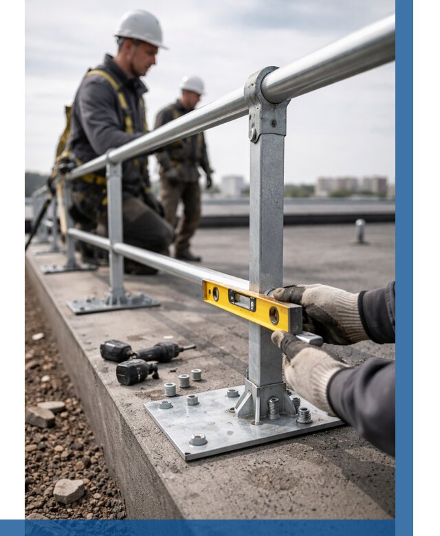 Монтаж кровельного ограждения в Новодвинске от 1227 р. | ВЫСОТНИК-Нвд