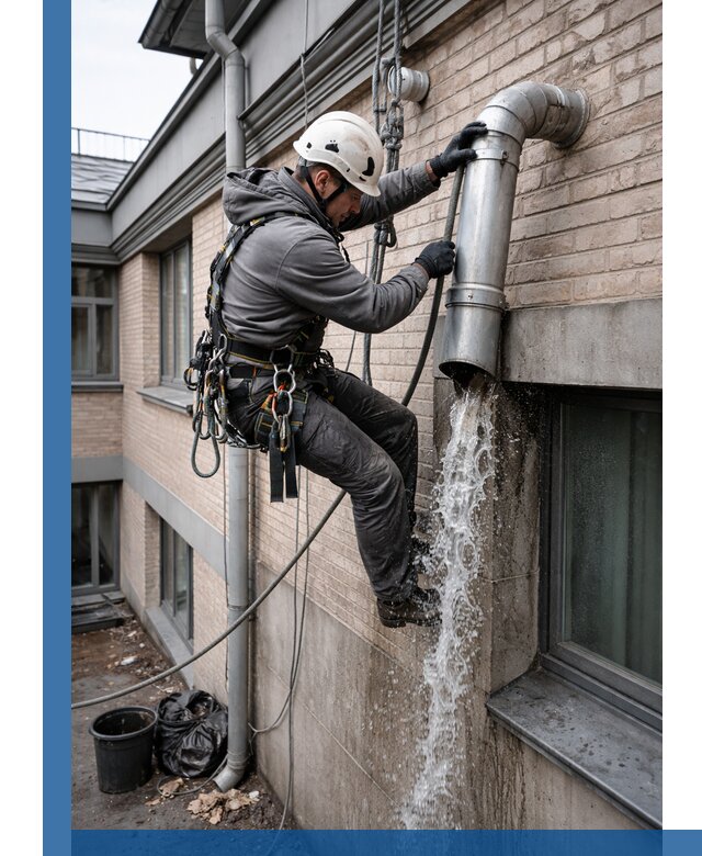 Профессиональная прочистка водосточных труб в Новодвинске с гарантией