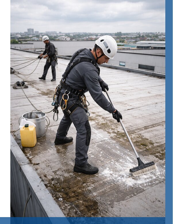 Очистка крыши по графику в Новодвинске от 7670 р. | ВЫСОТНИК-Нвд