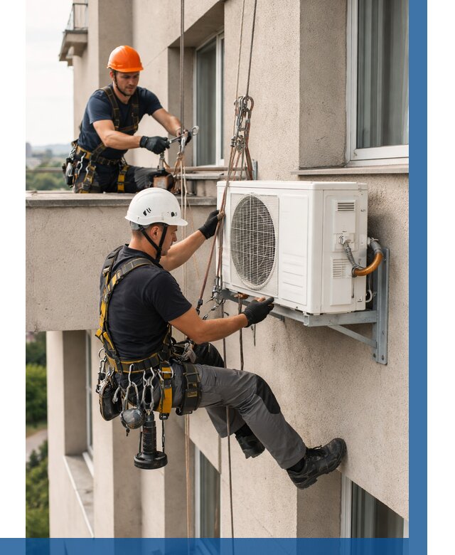 Монтаж внешнего блока кондиционера в Новодвинске от 6648 р. | ВЫСОТНИК-Нвд