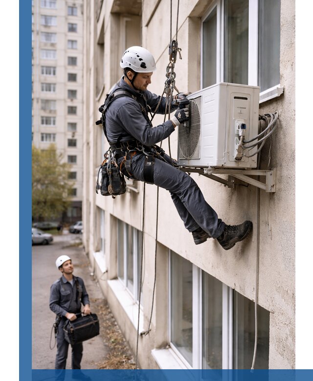 Демонтаж внешнего блока кондиционера в Новодвинске профессионально