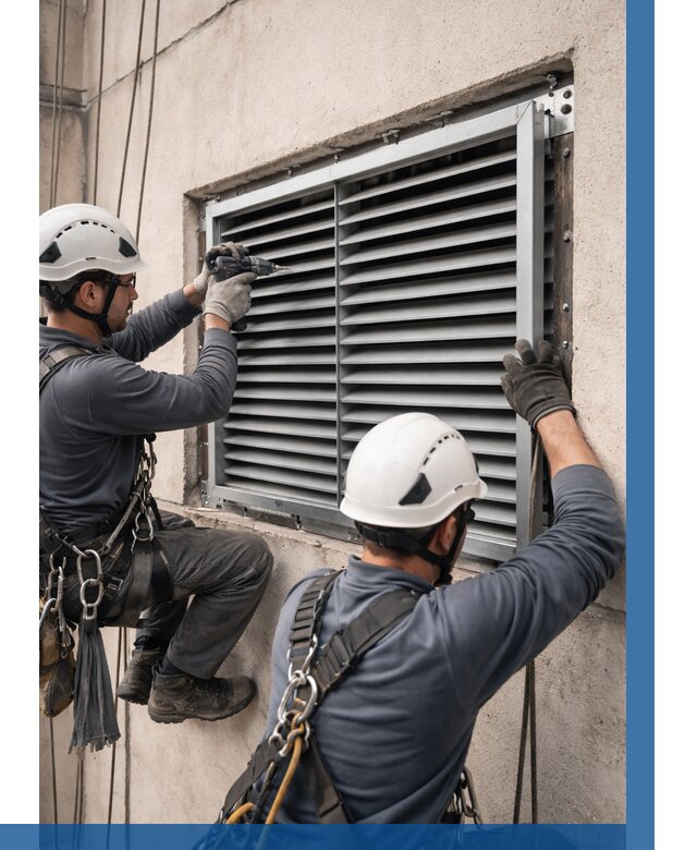 Монтаж вентиляционных решеток в Новодвинске от 4602 р. | ВЫСОТНИК-Нвд