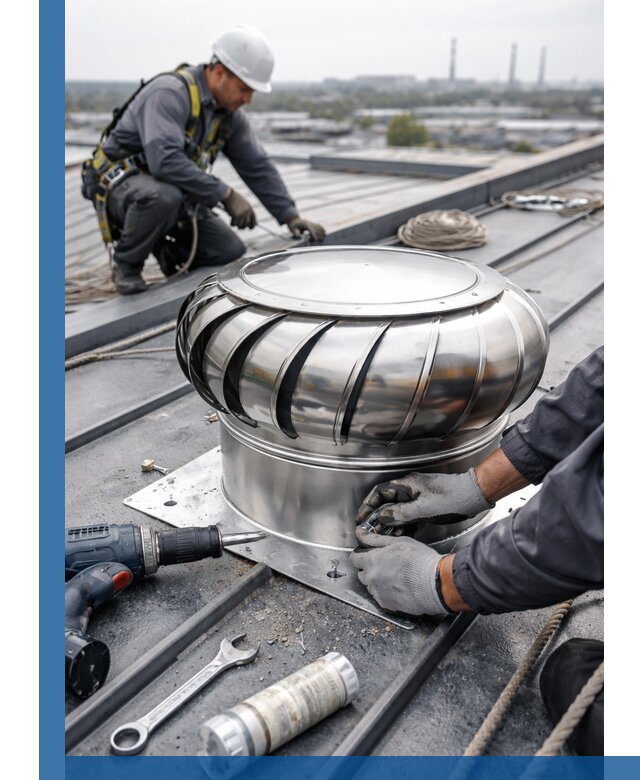 Установка дефлекторов на кровле в Новодвинске профессионально