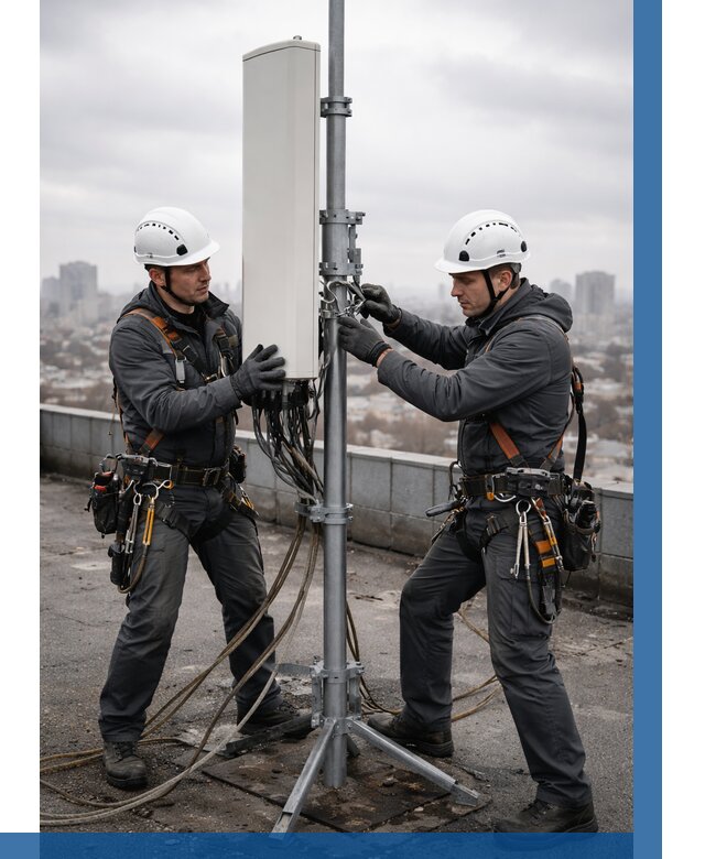 Монтаж антенн связи на крыше в Новодвинске от 8693 р. | ВЫСОТНИК-Нвд