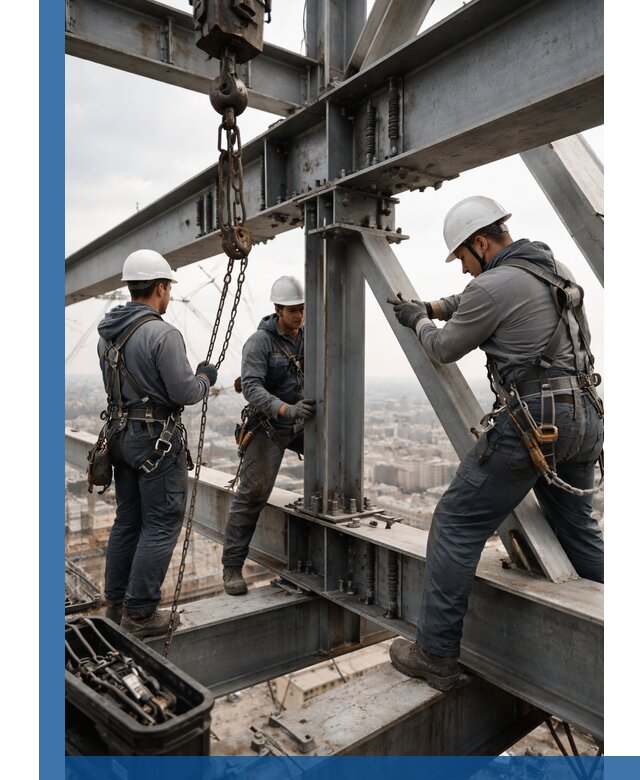 Профессиональный монтаж металлоконструкций на высоте в Новодвинске