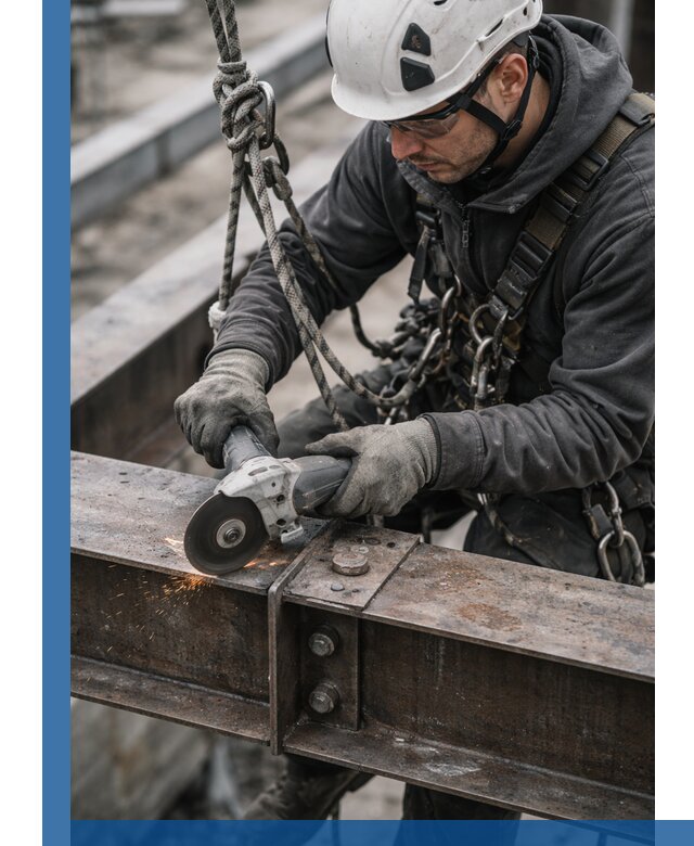 Резка металла на высоте в Новодвинске для зданий и конструкций