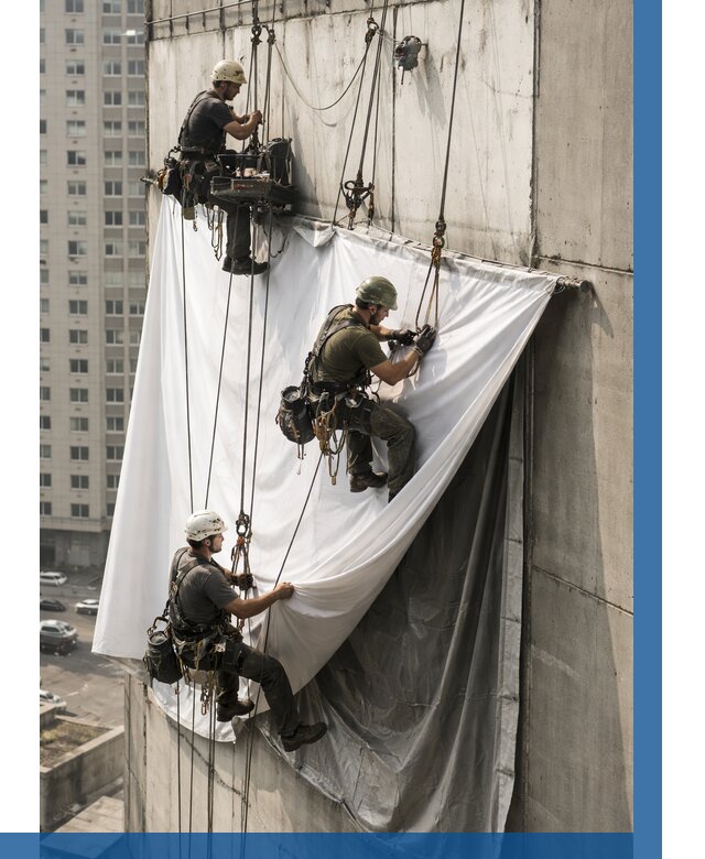 Замена баннерного полотна в Новодвинске от 6648 р. | ВЫСОТНИК-Нвд—заказать