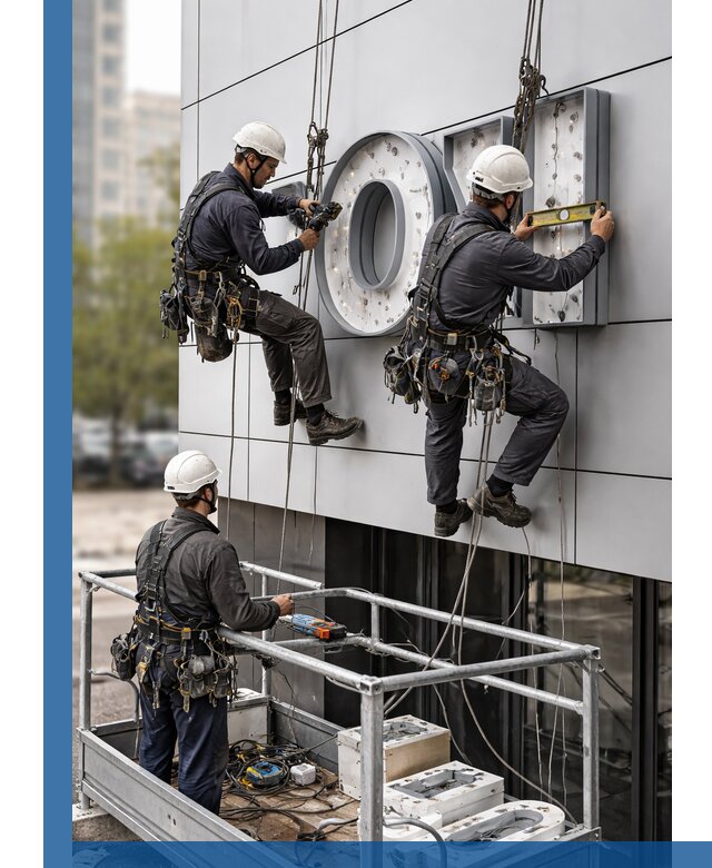 Профессиональный монтаж световых букв в Новодвинске под ключ