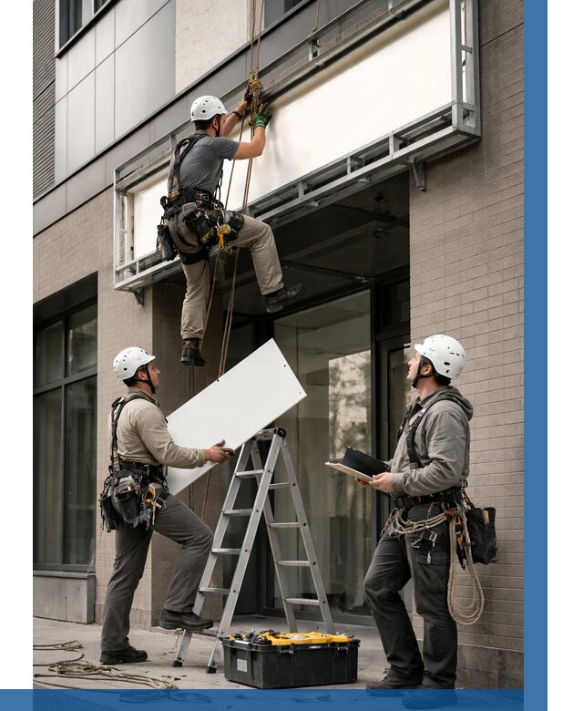 Монтаж светового короба в Новодвинске от 6648 р. | ВЫСОТНИК-Нвд