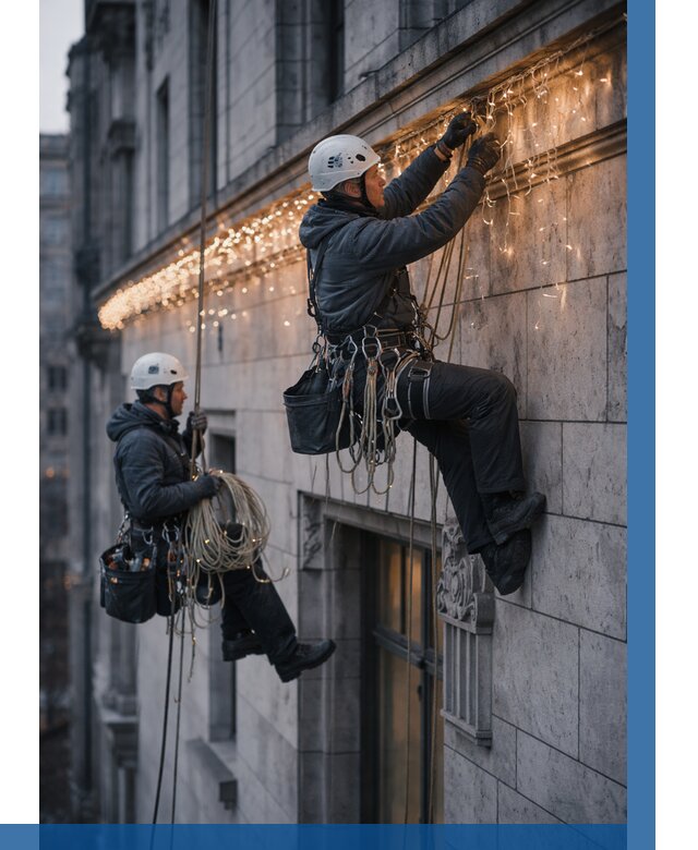 Монтаж новогодней иллюминации в Новодвинске от 8693 р. | ВЫСОТНИК-Нвд