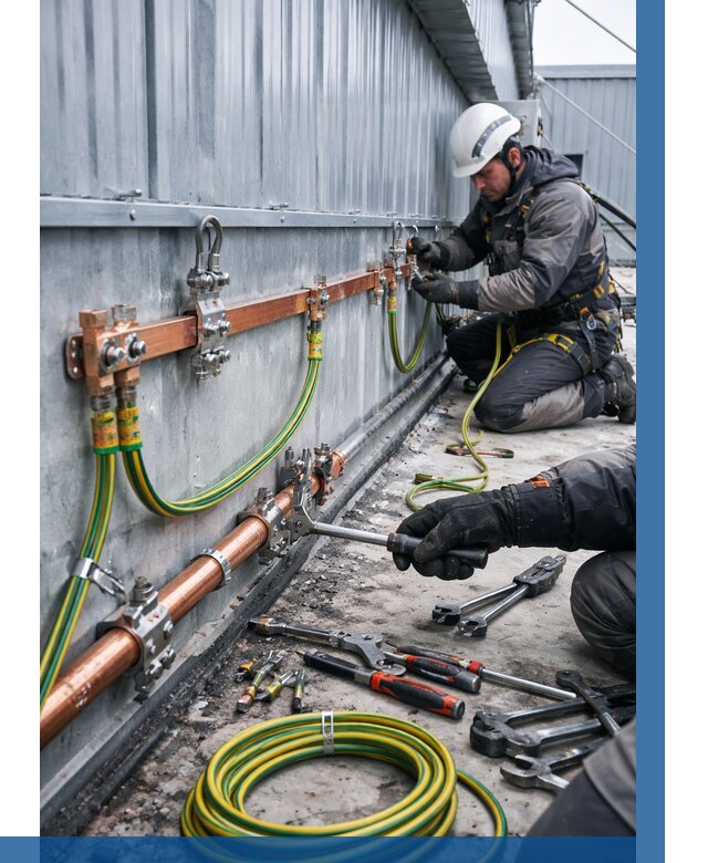 Монтаж заземления здания в Новодвинске от 25568 р. | ВЫСОТНИК-Нвд