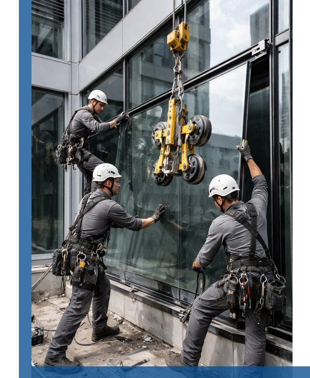 Структурное остекление фасадов в Новодвинске монтаж и обслуживание