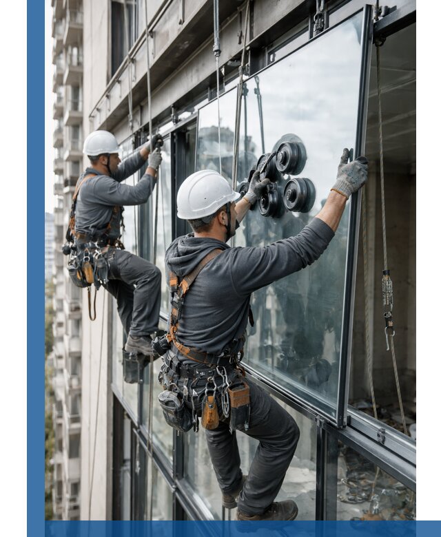 Витражное остекление фасадов и лоджий в Новодвинске под ключ