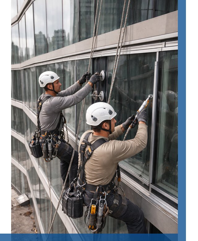 Радиусное остекление фасада в Новодвинске от 12272 р. | ВЫСОТНИК-Нвд