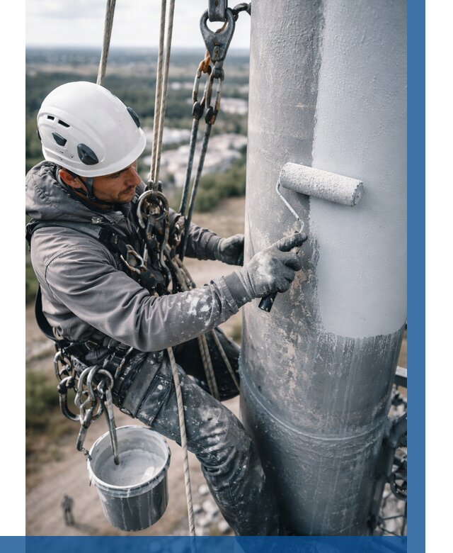 Покраска мачт связи под ключ в Новодвинске от 869 р. | ВЫСОТНИК-Нвд