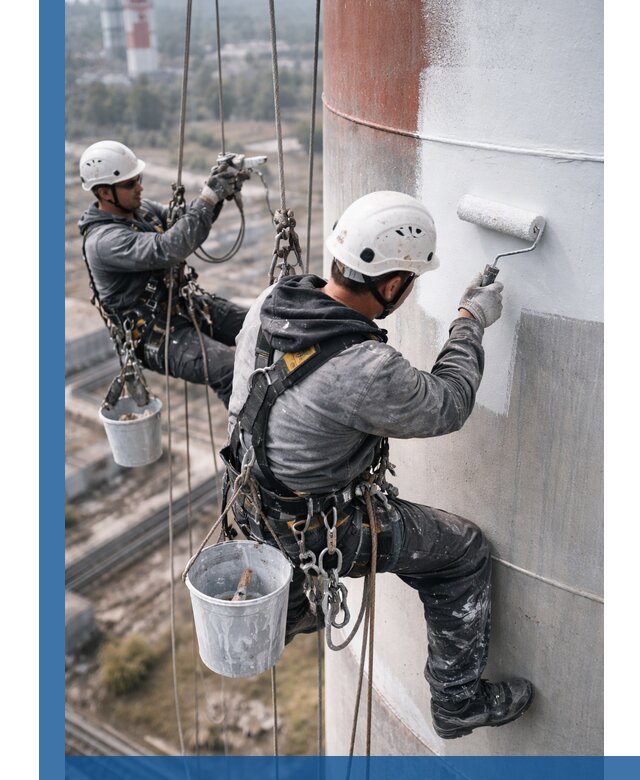 Покраска дымовых труб в Новодвинске: антикоррозийная защита и восстановление
