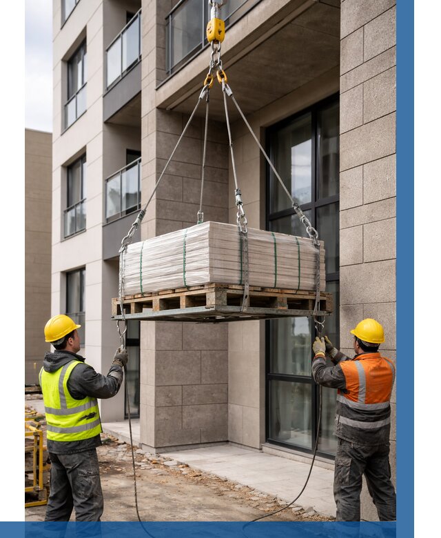 Подъем керамогранита на этаж в Новодвинске от 3579 р. | ВЫСОТНИК-Нвд