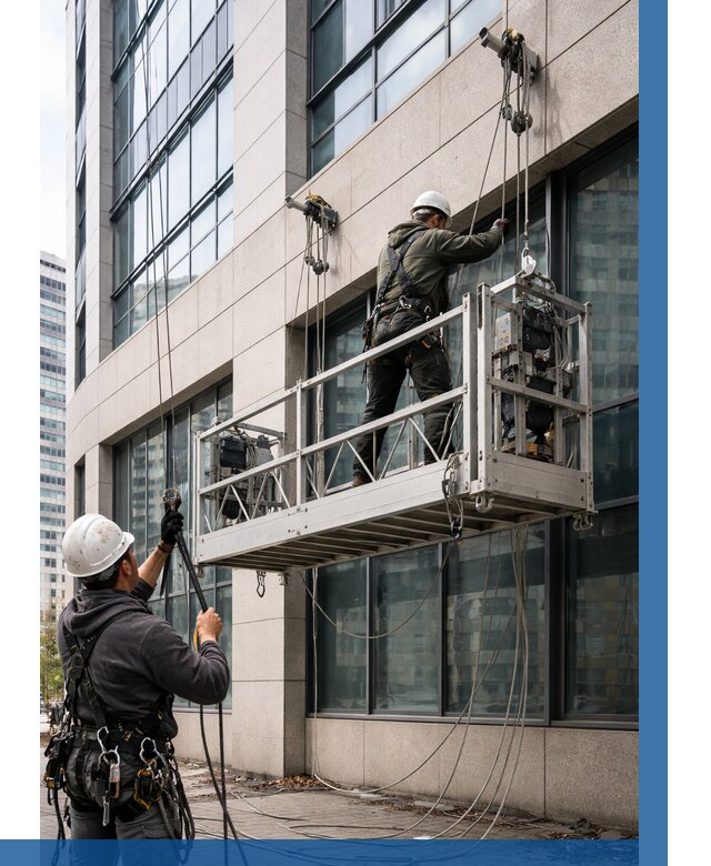 Монтаж и подъем фасадной люльки в Новодвинске от 12272 р. | ВЫСОТНИК-Нвд