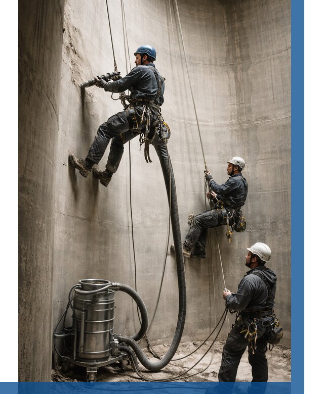 Зачистка силосов в Новодвинске от 4602 р. Договор и смета ВЫСОТНИК-Нвд