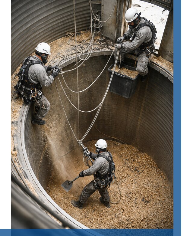 Чистка зерновых бункеров в Новодвинске от 12272 р. | ВЫСОТНИК-Нвд