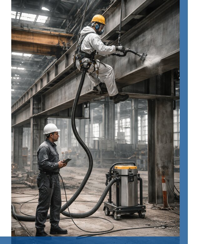 Обеспыливание конструкций в цехе в Новодвинске от 4295 р. | ВЫСОТНИК-Нвд