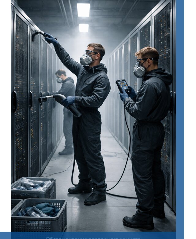 Обеспыливание серверной комнаты в Новодвинске от 4602 р. | ВЫСОТНИК-Нвд