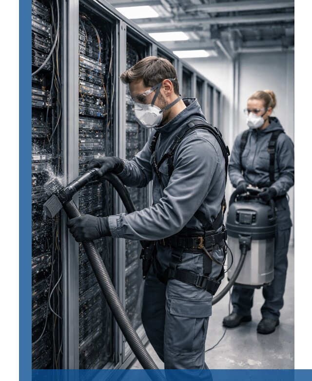 Обеспыливание серверной комнаты в Новодвинске, профессиональная очистка