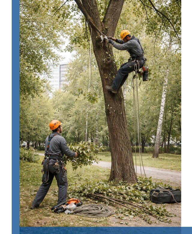 Санитарная обрезка деревьев в Новодвинске, профессионально и безопасно