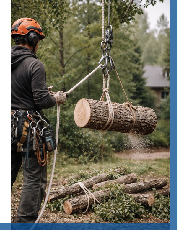 Валка деревьев частями в Новодвинске от 7670 р. | ВЫСОТНИК-Нвд